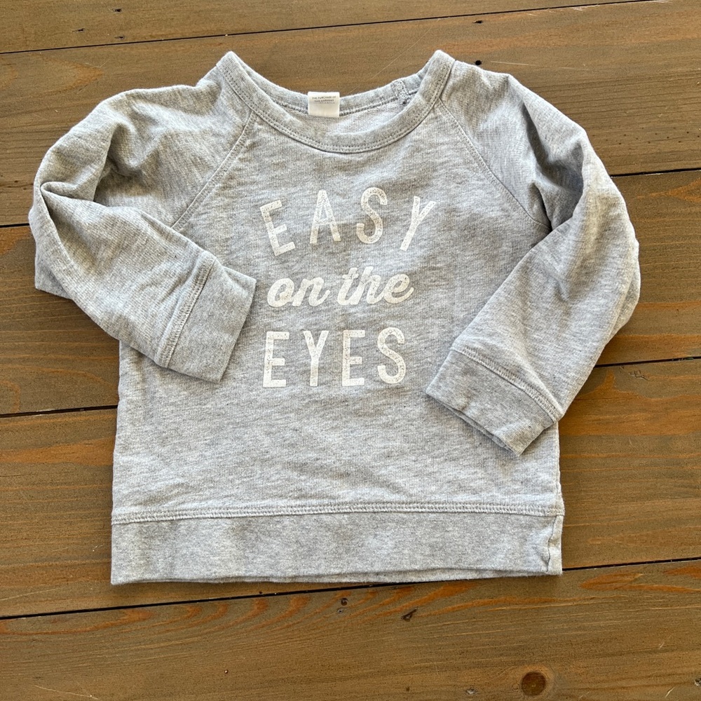 Colored Organics “Easy on the Eyes” Organic Cotton Toddler Sweatshirt